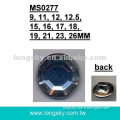 Metal button with acrylic stone (#MS0277)